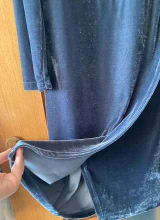 Vestito velluto donna elasticizzato