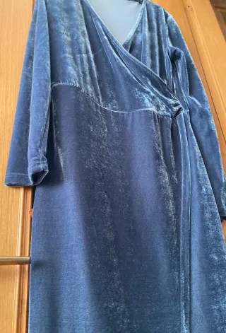 Vestito velluto donna elasticizzato