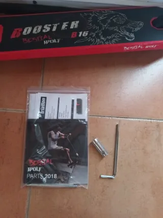 Patinete Bestial Wolf Rojo y Negro