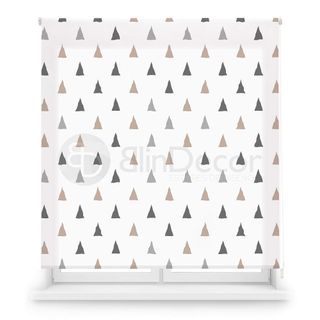 Tende avvolgibili Blindecor traslucide con triangoli