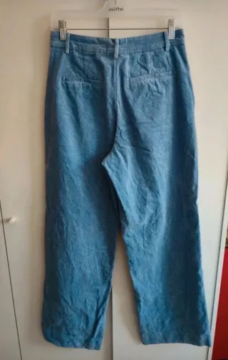 Pantalones de pana azul claro talla M