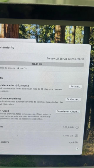 MacBook Pro 2020 Gris 256GB 8GB RAM I5