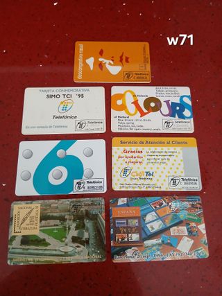7 Carte Telefoniche Spagna