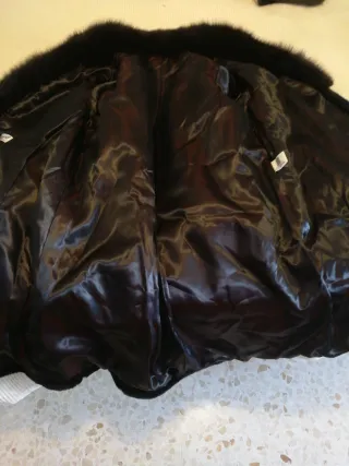 Abrigo de piel Lacort negro talla única