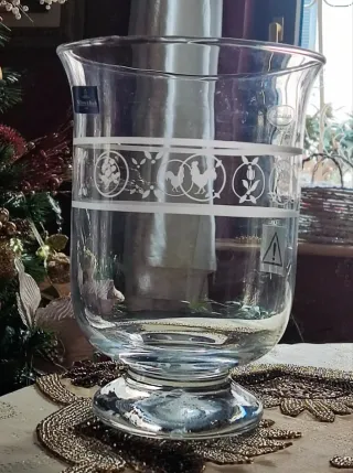 Vaso grande Villeroy & Boch decorato in vetro