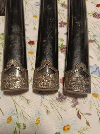 Set 3 Katanas Decorativas Negras