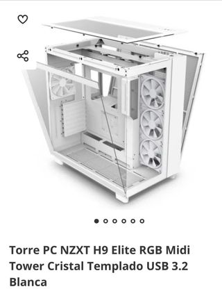 Torre PC NZXT H9 Elite RGB Cristal Templado
