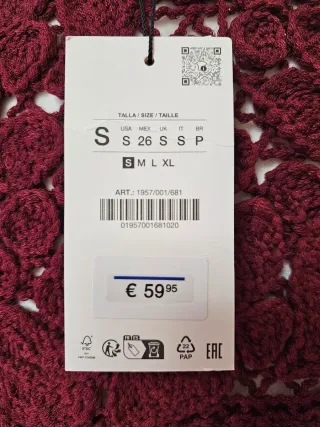 Chaqueta Crochet Zara