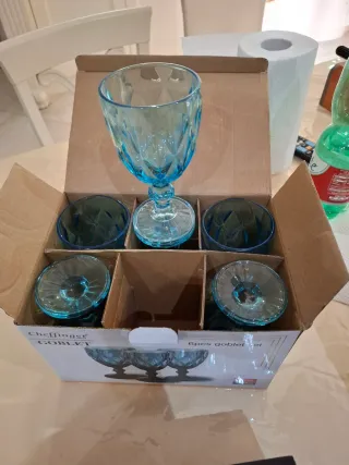 Set 12 Bicchieri Cheffinger Blu