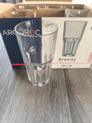 Caja 6 vasos Arcoroc Granity 31cl