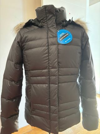 Abrigo Columbia Negro Mujer