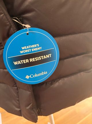 Abrigo Columbia Negro Mujer