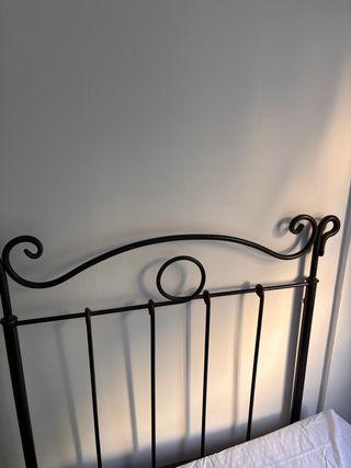 Cabecero de forja negro