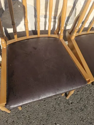 PARA RESTAURAR Sillas de Madera con Asiento de Pie