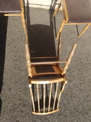 PARA RESTAURAR Sillas de Madera con Asiento de Pie