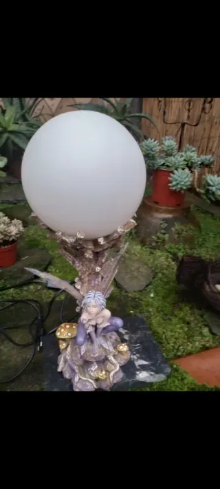 Lampada fata LES alpes con ala incollata