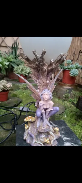 Lampada fata LES alpes con ala incollata