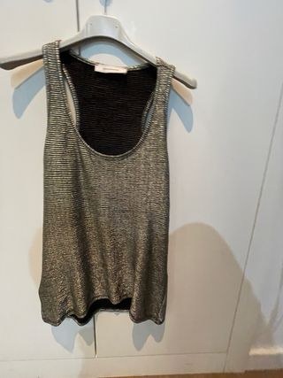 Top Promod Negro y Plateado