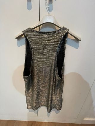 Top Promod Negro y Plateado