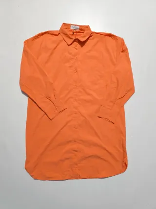 Camisa naranja larga