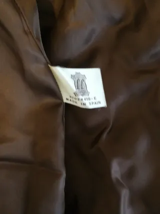 Abrigo de piel marrón Made in Spain