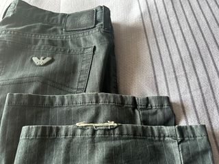 Armani Jeans Vaqueros Finos Rayas Azules