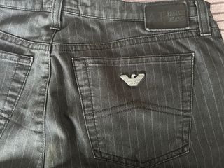 Armani Jeans Vaqueros Finos Rayas Azules