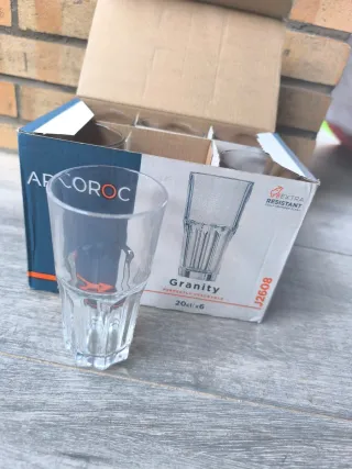 Caja 6 vasos Arcoroc Granito 20cl