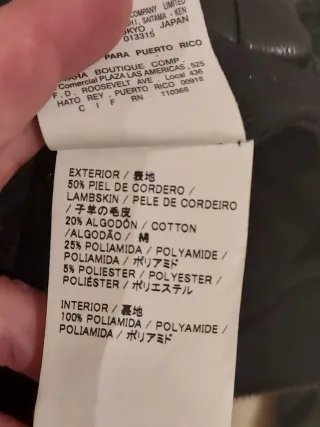 Bolso de piel de cordero nuevo