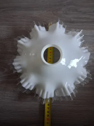 Tulipa de lámpara antigua de cristal