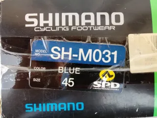 Zapatillas Shimano SH-M031 Talla 45 Azul