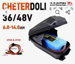 Batería externa CHETERDOLI 36/48V 6.0-14.0AH