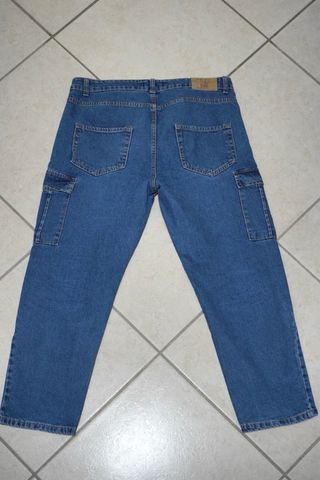 Jeans Cargo Blu Uomo