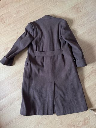 Abrigo largo vintage Y2K marrón