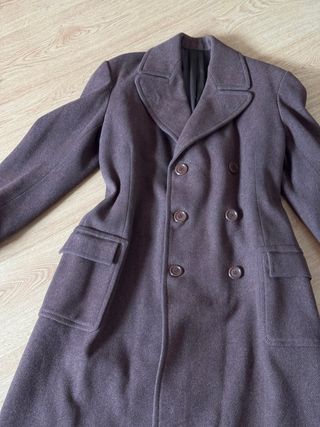 Abrigo largo vintage Y2K marrón