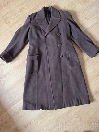 Abrigo largo vintage Y2K marrón