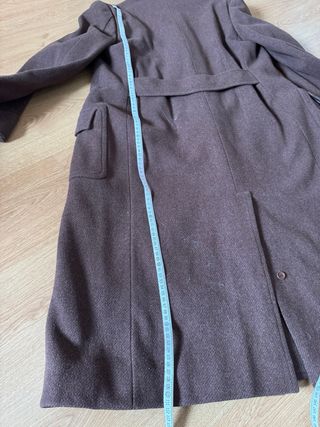 Abrigo largo vintage Y2K marrón