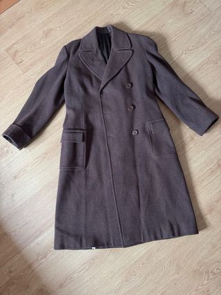 Abrigo largo vintage Y2K marrón