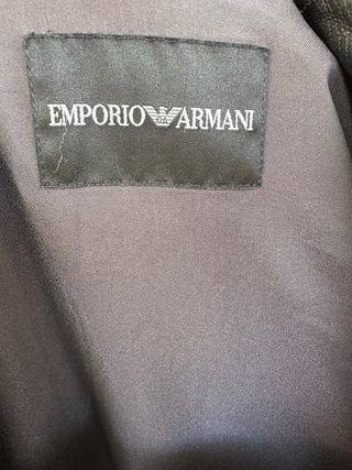 Chaqueta Piel Armani Negra