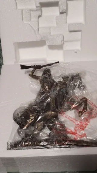 Figura Bronce Indio Apache Guerrero