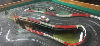Pistas de Scalextric, con accesorios