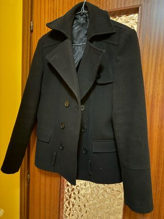 Cappotto uomo in panno nero