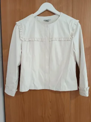 Giubbotto Liu Jo bianco con volant