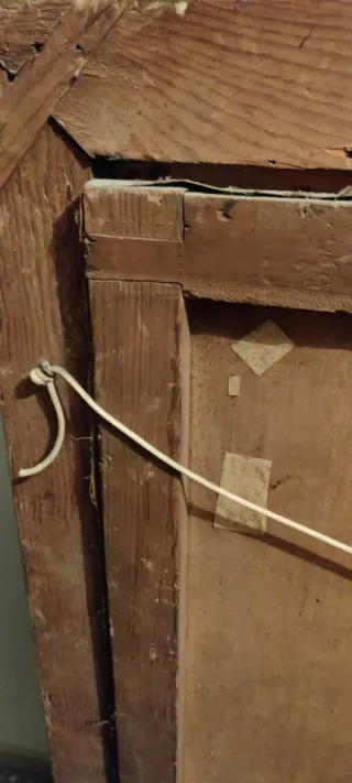 Cuadro óleo siglo XIX ESCUCHO OFERTAS