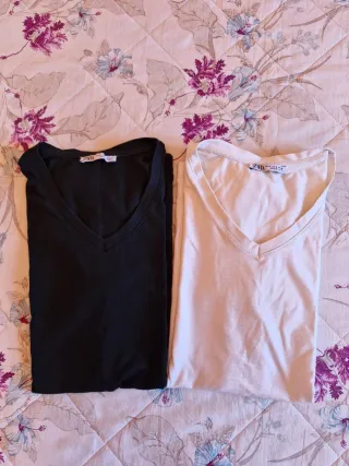 2 maglie Zara nere e bianche uomo