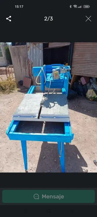 Mesa de corte con agua