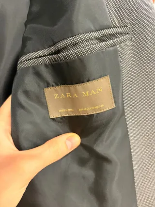 Americana Zara Hombre Talla 48 Gris