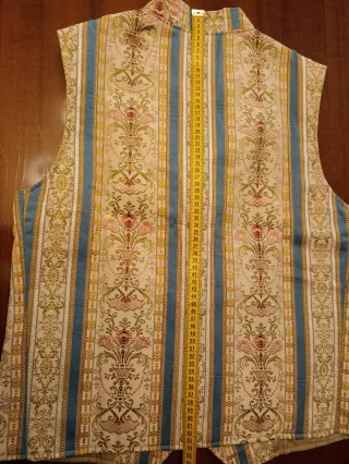 Chaleco Fallero Beige y Azul