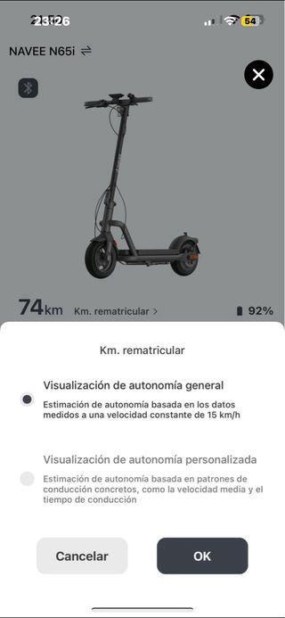 Patin Eléctrico Navee N65i Todoterreno. Como Nuevo