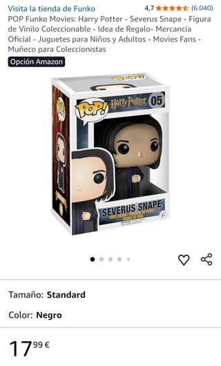 POP Funko Movies: Harry Potter - Severus Snape - Figura di Vinile Collezionabile - Idea Regalo - Merchandise Ufficiale - Giocattoli per Bambini e Adulti - Fans dei Film - Figurina per Collezionisti